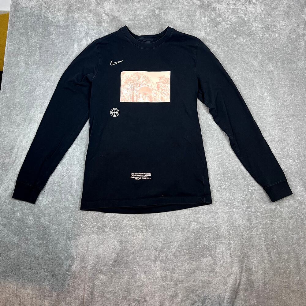 Nike Jordan Black Nike City Exploration Atlanta DNA Long Sleeve‎ T-shirt Mens M
